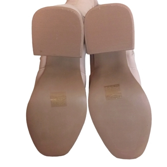 NEW Wide Fit Knee High Schuh Bella Tan Second Skin Platform Boots Size 8 - Picture 10 of 14
